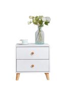 Velador Premium doble cajon 48x35x45cm Chic Home