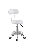 Piso Clínico Taburete Con Respaldo De 5 Ruedas Colores
