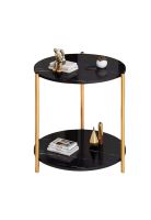 Mesa Lateral redonda diseño mármol 40cm Chic Home