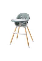 Silla De Comer 2 Alturas Cubiertas Cambiables Y Cinturón Seg