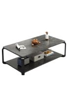 Mesa rectangular doble nivel marmolada ChicHome