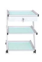 Mesa Auxiliar Centro Estética 3 niveles con cajón