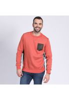 Polerón Cuello Redondo Con Aplicación Ladrillo