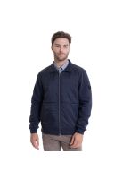 Poleron Frente Acolchado Hombre Casual Azul Marino