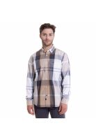 Camisa Escocesa Regular Fit Beige