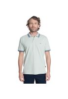 POLERA HOMBRE PIQUE MANGA CORTA  CUELLO JACQUARD BUSHWICK.
