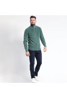 SWEATER MANGA LARGA LISO CIERRE COMPLETO