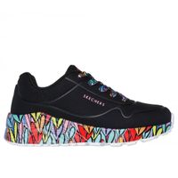 Zapatilla Niña Uno LiteSubtle Love Negro Skechers