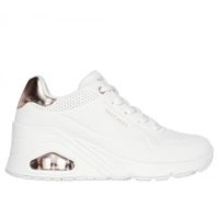 Zapatilla Mujer Uno Wedge Hi Steps Blanco Skechers