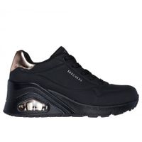 Zapatilla Mujer Uno Wedge Hi Steps Negro Skechers