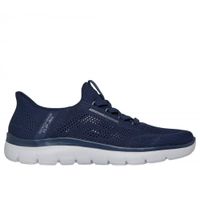 Zapatilla Hombre Summits Perfo Azul Skechers
