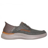 Zapatos Hombre Slip-ins Hasting BRN Café Skechers