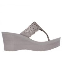 Sandalia Mujer Padma Flower Glitz Beige Skechers