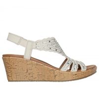 Sandalia Mujer Beverlee Dazzling Charm Blanco Skechers