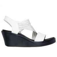 Sandalia Mujer Rumble On My Go To Blanco Skechers