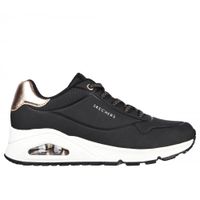Zapatilla Mujer Uno Shimmer Away Negra Skechers