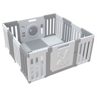 Corral Didáctico de Juegos Bunny Grey + Alfombra