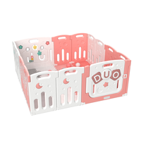 Corral Didáctico de Juegos Duo Pink + Alfombra + Pelotas