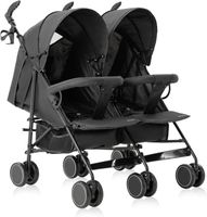 Coche Paragua Doble Twin Dark Grey