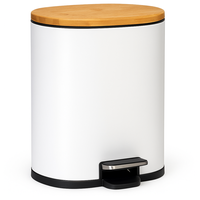 Cubo De Basura De Acero Inoxidable 6litros Basurero Hogar