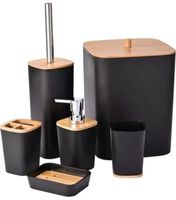 Juego Accesorios Set De Baño 6 Piezas Inoxidable Cepillo Wc