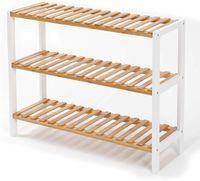 Estante Organizador De Bambu Mueble De Lujo Para Cocina Baño 3 Niveles | Alto 55cm
