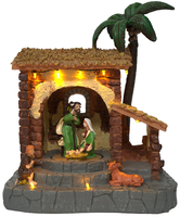 Adorno De Pesebre Con Luz Musica Y Movimiento Deco Navidad