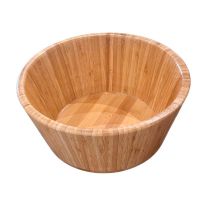 Bowl Cuenco Ensaladera De Madera Bambú Plato Ensalada 27cm WakesHome