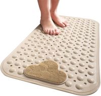 Piso De Goma Antideslizante Tina Ducha Alfombra de Bañera con Cepillo