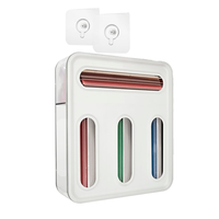 Organizador De Bolsas Dispensador De Bolsas Para Alimentos 4 compartimientos WakesHome