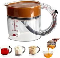 Taza Medidora Ajustable Para Reposteria 200ml Vaso Medidor Transparente | 200ml