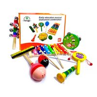 Set 8 Instrumento Musicales Montessori Madera Para Niños
