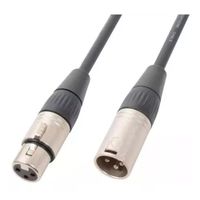 Pack X2 Cable Extensión Dmx - Xlr3 18metros