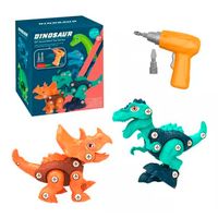 Juguete Didáctico 2 Dinosaurios Armables Juguete Niños