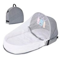 Cama Moisés Para Bebé Portátil Plegable Con Mosquitera