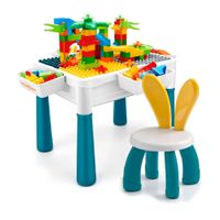 Mesa Didactica De Bloques Construcción Mas Silla