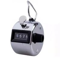 Contador Manual Mano Metálico 4 Dígitos