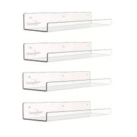 4 Repisas Flotantes Estantes Flotantes De Acrílico