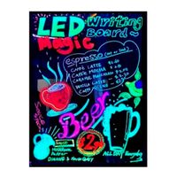 Pizarra Led Luminosa 40x60 Cm 6 Plumones, Paño Y Control