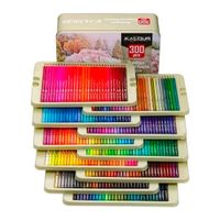 Set 300 Lapices Colore Arte Profesional Dibujo Caja Metálica