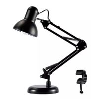 Lámpara Brazo Flexible Escritorio Estudio Base De Mesa Clip