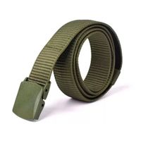 Correa Cinturon De Lona Para Hombre Con Bolsillo