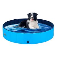 Piscina Plegable Para Mascotas Niños Pvc Resistente 120x30cm