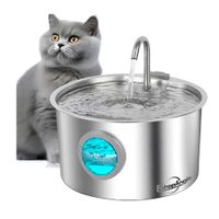 Bebedero Fuente De Agua Gatos Mascotas Automatico Acero 3.2l