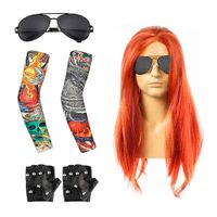 Disfraz Cosplay Rockero Axel Roses Guns Peluca + Accesorios