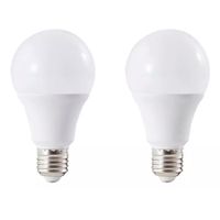Pack 2 Ampolletas Led 9w E27 Luz Blanco Frio