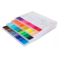 80 Marcadores De Doble Punta Tipo Pincel Colores