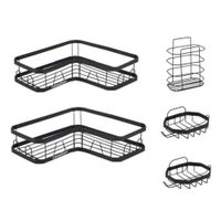 Set 5 Piezas Esquinero Organizador Ducha Baño Con Adhesivos