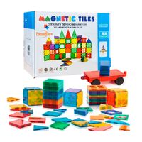 Juego De Bloques De Construcción Magnéticos 3d 88 Piezas