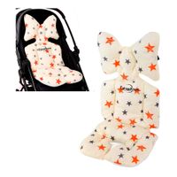 Cojin Para Coche De Bebe O Silla De Auto Acolchado Multiuso Blanco Estrellas